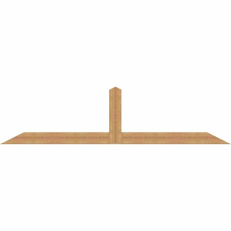 Ekena Millwork Portland Timber Gable Bracket, Western Red Cedar, 108"W x 27"H x 3 1/2"D x 5 1/2"F, 6/12 Pitch GBW108X27X0406POR00SWR